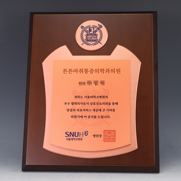우드금속 상패 HB-7477B